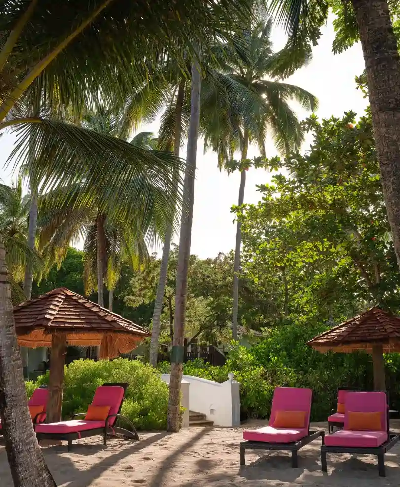 Private Beachfront Lounge at East Winds Resort, St. Lucia